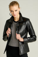 Vera Kadın Deri Ceket | Derimod Vera Kadın Deri Ceket | Derimod