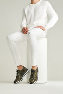 Kroko Desenli Erkek Deri Sneaker | Derimod Kroko Desenli Erkek Deri Sneaker | Derimod