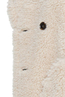 Colorado Women's Brown Double Breasted Teddy Coat | Derimod Colorado Women's Brown Double Breasted Teddy Coat | Derimod
