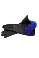 Kadın Mavi Deri Eldiven | Derimod Kadın Mavi Deri Eldiven | Derimod