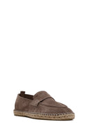 Men's Mink Suede Leather Espadrille | Derimod Men's Mink Suede Leather Espadrille | Derimod