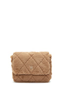 Women's Camel Plush Shoulder Bag | Derimod Women's Camel Plush Shoulder Bag | Derimod