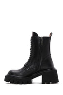 Harley Davidson Women's Black Sarrah Leather Boots | Derimod Harley Davidson Women's Black Sarrah Leather Boots | Derimod