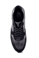 Erkek Deri Süet Detaylı Sneaker | Derimod Erkek Deri Süet Detaylı Sneaker | Derimod