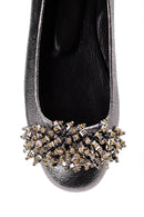 Kadın Gümüş Aksesuarlı Babet | Derimod Kadın Gümüş Aksesuarlı Babet | Derimod