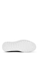 Men's Gray Lace-Up Leather Casual Sneaker | Derimod Men's Gray Lace-Up Leather Casual Sneaker | Derimod