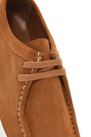 Men's Mustard Lace-Up Suede Leather Casual Shoes | Derimod Men's Mustard Lace-Up Suede Leather Casual Shoes | Derimod