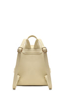 Women's Beige Printed Backpack | Derimod Women's Beige Printed Backpack | Derimod