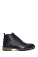 Men's Black Leather Classic Boots | Derimod Men's Black Leather Classic Boots | Derimod