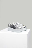 Women's Leather Sports Shoes with Star Staple Detail | Derimod Women's Leather Sports Shoes with Star Staple Detail | Derimod