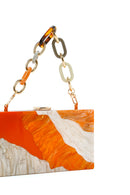 Women's Orange Long Chain Strap Mini Box Bag | Derimod Women's Orange Long Chain Strap Mini Box Bag | Derimod