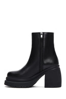 Women's Leather Platform Heeled Boots | Derimod Women's Leather Platform Heeled Boots | Derimod