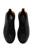 Men's Khaki Lace-up Leather Sneaker | Derimod Men's Khaki Lace-up Leather Sneaker | Derimod