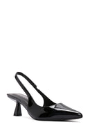 Women's Black Open Back Thin Heeled Shoes | Derimod Women's Black Open Back Thin Heeled Shoes | Derimod