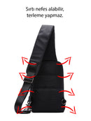 D-Pack Erkek Siyah Teknolojik Kumaş Çapraz Çanta | Derimod D-Pack Erkek Siyah Teknolojik Kumaş Çapraz Çanta | Derimod