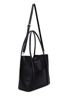 Women's Black Long Strap Shoulder Bag | Derimod Women's Black Long Strap Shoulder Bag | Derimod
