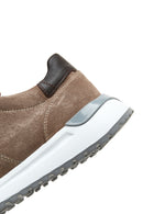 Erkek Vizon Süet Deri Sneaker | Derimod Erkek Vizon Süet Deri Sneaker | Derimod
