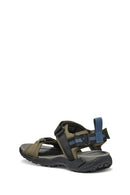 Geox Men's Green U Terreno + Grip B Te + Nbk Sy Double Strap Fabric Sandals | Derimod Geox Men's Green U Terreno + Grip B Te + Nbk Sy Double Strap Fabric Sandals | Derimod