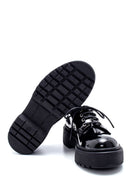 Women's Leather Patent Leather Thick Soled Shoes | Derimod Women's Leather Patent Leather Thick Soled Shoes | Derimod