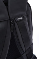 D-Pack Unisex Black Technological Fabric Hardcase Backpack | Derimod D-Pack Unisex Black Technological Fabric Hardcase Backpack | Derimod