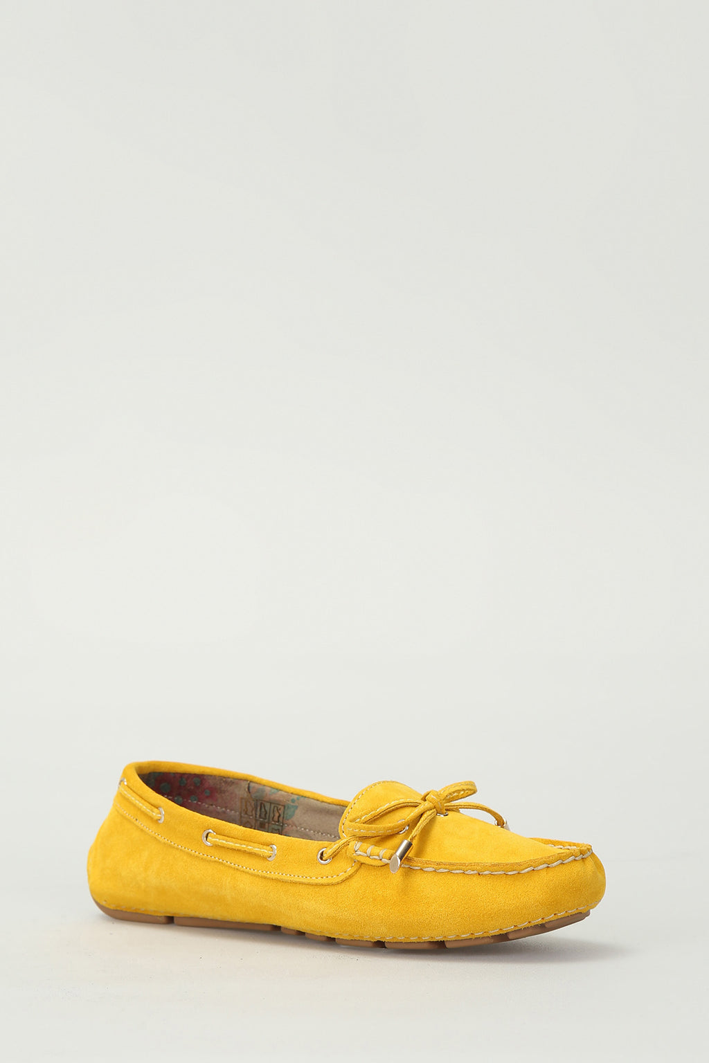Süet Sarı Kadın Deri Loafer