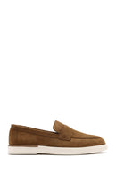 Erkek Taba Süet Deri Casual Loafer | Derimod Erkek Taba Süet Deri Casual Loafer | Derimod