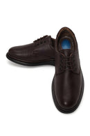 Male Brown Lace-up Leather Casual Shoes | Derimod Male Brown Lace-up Leather Casual Shoes | Derimod