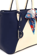 Women's Navy Blue Long Strap Accessorized Shoulder Bag | Derimod Women's Navy Blue Long Strap Accessorized Shoulder Bag | Derimod