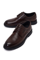 Male Brown Lace-up Leather Casual Shoes | Derimod Male Brown Lace-up Leather Casual Shoes | Derimod