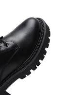 Women's Black Zippered Leather Boots | Derimod Women's Black Zippered Leather Boots | Derimod