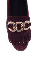 Stone Detailed Women's Leather Shoes | Derimod Stone Detailed Women's Leather Shoes | Derimod