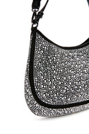 Women's Black Stone Shoulder Bag | Derimod Women's Black Stone Shoulder Bag | Derimod