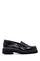 Women's Leather Crocodile Loafer | Derimod Women's Leather Crocodile Loafer | Derimod