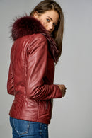 New Cortina Kadın Deri Ceket | Derimod New Cortina Kadın Deri Ceket | Derimod