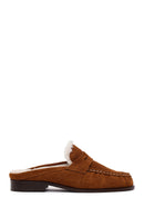 Woman Tan Suede Slipper | Derimod Woman Tan Suede Slipper | Derimod