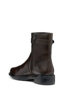 Geox Women Brown D Walk Pleasure A - Shı.Lea Zippered Leather Boot | Derimod Geox Women Brown D Walk Pleasure A - Shı.Lea Zippered Leather Boot | Derimod
