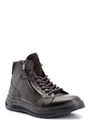Men's Zipper Detailed Leather Boots | Derimod Men's Zipper Detailed Leather Boots | Derimod