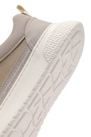 Men's Beige Lace-Up Thick-Sole Sneakers | Derimod Men's Beige Lace-Up Thick-Sole Sneakers | Derimod