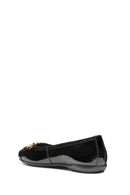 Geox Kadın Siyah Annytah Toka Detaylı Rugan Deri Babet | Derimod Geox Kadın Siyah Annytah Toka Detaylı Rugan Deri Babet | Derimod