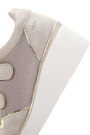 Geox Women's Mink Ilde Wedge Heel Sneaker | Derimod Geox Women's Mink Ilde Wedge Heel Sneaker | Derimod
