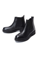 Women's Black Leather Chelsea Boots | Derimod Women's Black Leather Chelsea Boots | Derimod
