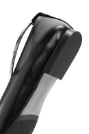 Kadın Siyah Metal Detaylı Deri Babet | Derimod Kadın Siyah Metal Detaylı Deri Babet | Derimod