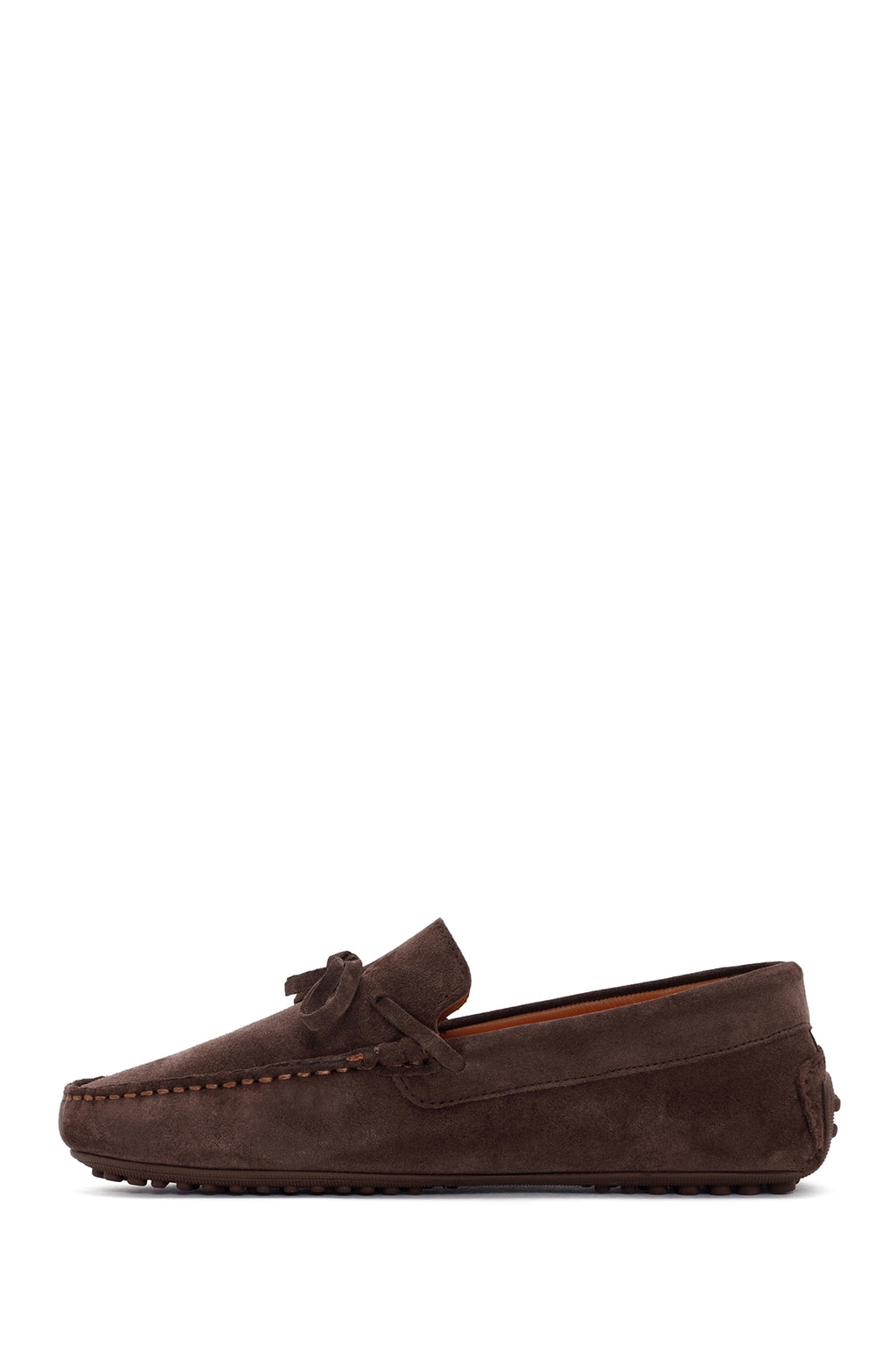 Erkek Kahverengi Süet Deri Casual Loafer
