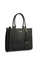 Geox Women's Black Ameris M Long Strap Leather Crossbody Bag | Derimod Geox Women's Black Ameris M Long Strap Leather Crossbody Bag | Derimod