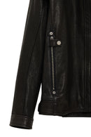 Towns Erkek Siyah Slim-Fit Kısa Deri Ceket | Derimod Towns Erkek Siyah Slim-Fit Kısa Deri Ceket | Derimod
