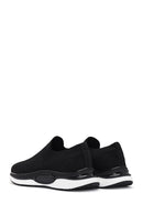 Derimod Zero Men's Black Thick Soled Fabric Sneaker | Derimod Derimod Zero Men's Black Thick Soled Fabric Sneaker | Derimod