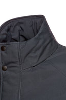 Geox Men's Navy Blue Andalo Long Leather Coat | Derimod Geox Men's Navy Blue Andalo Long Leather Coat | Derimod