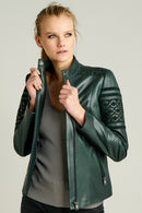 Melanie Kadın Deri Ceket | Derimod Melanie Kadın Deri Ceket | Derimod
