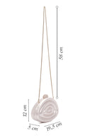 Kadın Beyaz Uzun Askılı Desenli Mini Portföy Çanta | Derimod Kadın Beyaz Uzun Askılı Desenli Mini Portföy Çanta | Derimod