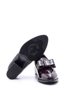 Women's Heel Detailed Bow Patent Leather Shoes | Derimod Women's Heel Detailed Bow Patent Leather Shoes | Derimod